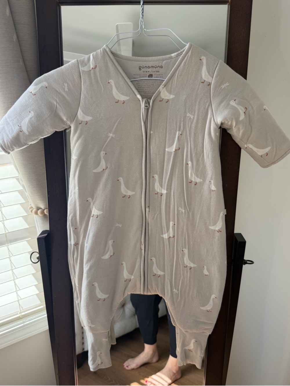 Gunamuna Long Sleeve Footie Sleep Sack 12-18 Months